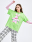 Green Bunny Printed T-shirt - Urlazh New York
