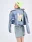 Rhinestone Denim Skirt - Urlazh New York
