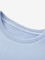 Patchwork Sweatshirt Light Blue