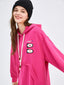 Fuchsia 'Bowling Queen' Hoodie Dress - Urlazh New York