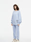 Patchwork Sweatshirt Light Blue