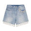 Tassel Diamond Denim Shorts