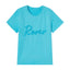 Sky Blue Bead Embroidery Tee