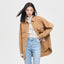 Girl's Shirt Style Short Coat