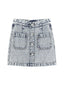 Rhinestone Denim Skirt - Urlazh New York