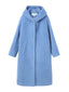 Blue 'Planet' Shearling Coat - Urlazh New York