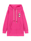 Fuchsia 'Bowling Queen' Hoodie Dress - Urlazh New York