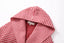 Red Houndstooth Hooded Wool Coat - Urlazh New York