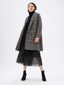 Black Tulle Pleated Midi Skirt - Urlazh New York