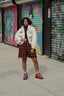 White 'Bowling' Plush Jacket - Urlazh New York