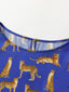 Leopard Printed Silk Dress - Urlazh New York