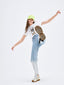 Two Tone High Waist Straight Jeans - Urlazh New York