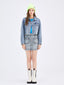 Rhinestone Denim Skirt - Urlazh New York