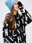 'Alphabet' Embroidery Wool Dress - Urlazh New York