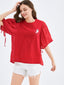 Red Astronaut Printed T-shirt - Urlazh New York