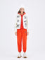 White 'Bowling' Plush Jacket - Urlazh New York