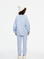 Patchwork Sweatshirt Light Blue