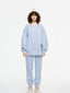 Patchwork Sweatshirt Light Blue