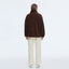 Big Logo Dark Brown Plush Jacket