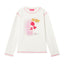 Half High Collar Floral Long Sleeved T-Shirt