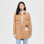 Girl's Shirt Style Short Coat