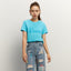Sky Blue Bead Embroidery Tee