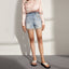 Tassel Diamond Denim Shorts