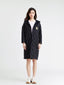 Black & White Striped Car Coat - Urlazh New York