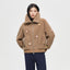Little Flower Camel Colored Lamb Fur Coat